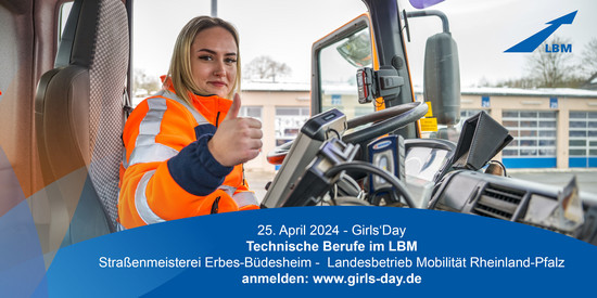 Girls'Day - Technische Berufe im LBM: Bauingenieurin und Straßenwärterin